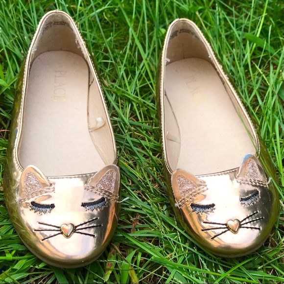 Gold cat flats - Picture 2 of 5